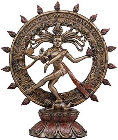 מתנות ועיצוב אברוס גדול הינדי עילאי אלוהי שיווה נטראג'ה פסל 15 רקדנית אלוהית קוסמית גבוהה טנדבה סבסאן משחרר