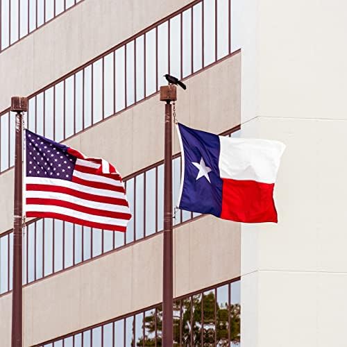 דגל סירות טקסס 16x24 אינץ ', דגלי טקסס רקומים שנעשו בפסים תפרו ארהב עם 2 לומני פליז, דגל המדינה