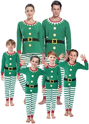 משפחת חג המולד של שלי לחג המולד תואם פיג'מה נשים כותנה ג'אמיות גברים בגדים לבגדי שינה שרוול ארוך PJS