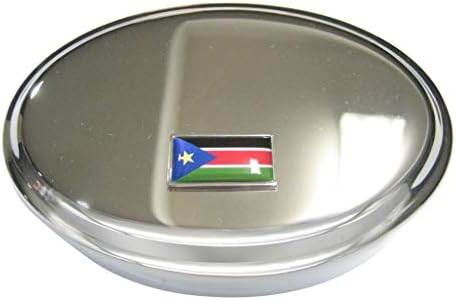 הרפובליקה הגבול הדקה של דגל דרום סודן דגל סגלגל סגלגל תיבת תכשיטים