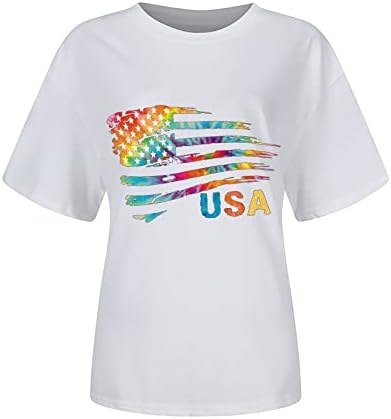 חולצות חמניות דגל אמריקאי חולצות טקס חמניות 4 ביולי חולצת יום העצמאות
