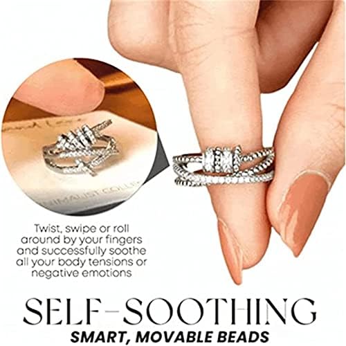 טבעת משולשת משולשת של ג'אנסיו, טבעת ספינר מויסניט תרמוגנית, טבעת קשיש משולשת של זירקוניקה, טבעת