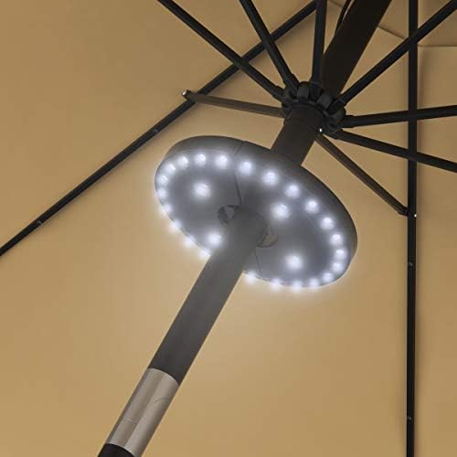 גן טהור 50-LG1213 מטריית פטיו אלחוטית 28 נורות LED, 3 מצבי בהירות סוללות מנורת תלויה מופעלת לאוהלים