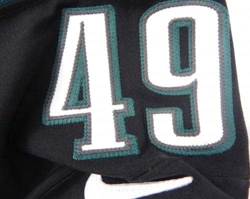 2014 Philadelphia Eagles Josh Kaddu 49 משחק הונפק Black Jersey 42 DP29138 - משחק NFL לא חתום משומש