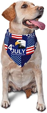 שמח 4 ביולי יום העצמאות כלב בנדנות בנדנות הצעיף לחיות מחמד משולש ביב בוי ילדה מתכווננת אביזרים קרכיפיה לגור