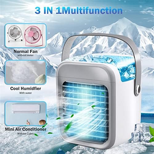 Jintao Chillwell מאוורר מזגנים ניידים, Artic Air מזגן אישי מאייד אוויר קירור עם אור LED, מאוורר