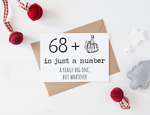 כרטיס יום הולדת 69 - 69 הוא רק מספר גדול באמת אבל מה שלא יהיה - כרטיס יום הולדת בן 69 - יום הולדת מצחיק