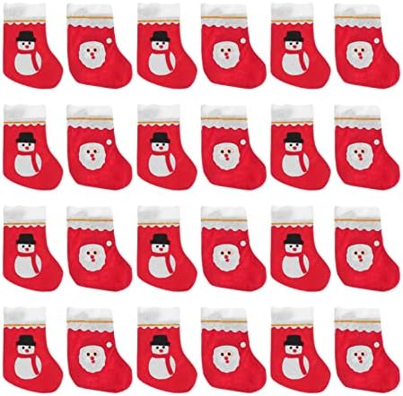 טויאנדונה אדום סוכריות תליון מתנה & חג המולד חג המולד תיק זר אקראי מזלג תליית קישוטי כלי שולחן מחזיקי קריקטורה