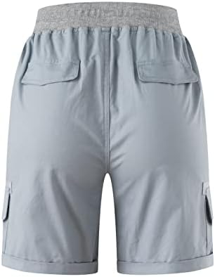 BMISEGM נשים LEDERHOSEN נשים מכנסי מטען קצרים קיץ טיולים רופפים מכנסיים קצרים ברמודה עם כיסים