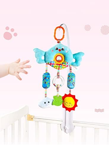 D-kingchy Baby Baby Seat Seat צעצועים תלויים בצעצועים קטיפה של בעלי חיים צעצועים רך בקיעת רעש