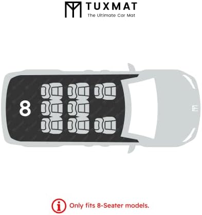 TUXMAT - עבור קיה טלוריד 8 מושב 2020-2024 דגמים - מחצלות מכוניות בהתאמה אישית - כיסוי מרבי, כל מזג האוויר,