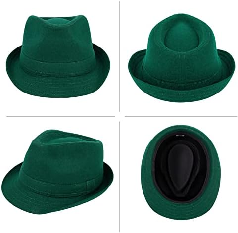 גברים של קלאסי מנהטן מובנה טרילבי פדורה כובע לנשים