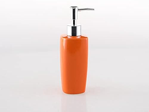 מתקן סבון קרמיקה של Huijie עם משאבה למטבח אמבטיה - בקבוק קרם בצבע אחיד של 280 מל, בקבוקי שמפו