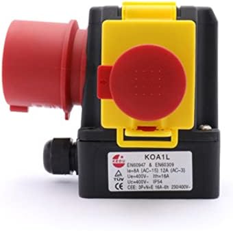 כפתור מתג מתג מתג כפתור KEDU KOA1L 400V 12/8A מתג אלקטרומגנטי פיקוד חשמל ומכונת הגנה מתג הגנה