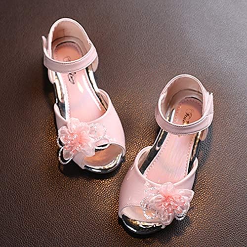 נסיכת נעלי בנות נעלי פרחוני סנדלי בנות תינוק תינוקות עור הבוהן נסיכת ילדים פעוט ילדה של נעליים