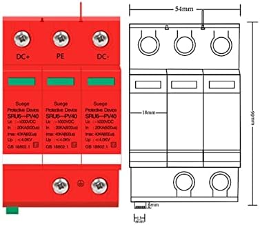 2P 3P DC 200V 500V 800V 1000V 40KA BELLENGE SURGENGEGER SURGER SURGER מגן על מכשיר מעצר במתח נמוך עם
