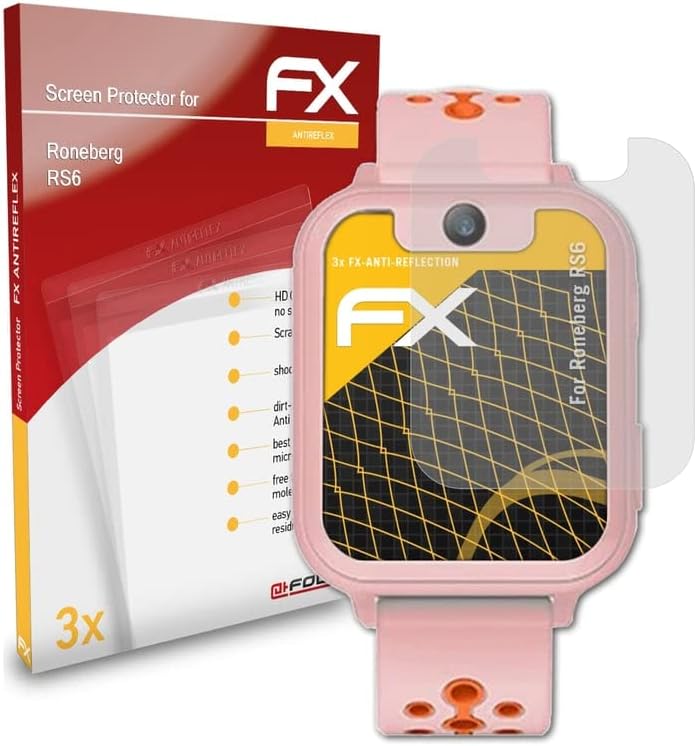 מגן מסך אטפולקס התואם לסרט הגנת המסך של Roneberg RS6, סרט מגן FX אנטי-רפלקטיבי וסופג זעזועים