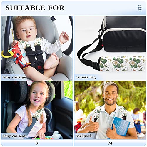 ציפורי פרחים כיסויי רצועת מושב לרכב לילדים לתינוקות 2 יח 'רצועות מושב רכב רפידות כרית כרית כרית מגן