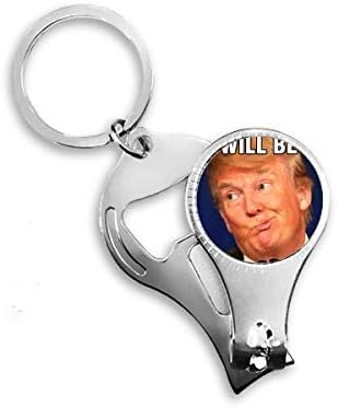 נשיא אמריקה מגוחך דימוי מגוחך ציפורני ניפר טבעת מפתח בקבוקי שרשרת מפתח פותחן