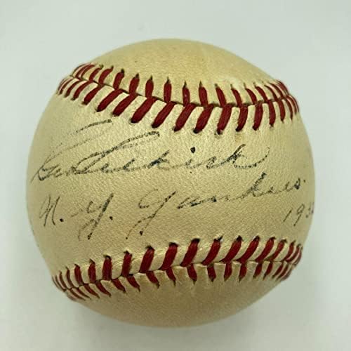 ג'ורג 'סלקירק ניו יורק ינקי 1932-42 בייסבול חתום יחיד JSA COA נדיר - כדורי חתימה