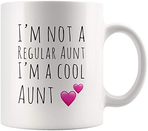 פנבולה אני לא רגיל דודה אני מגניב דודה מצחיק קפה ספל מתנה עבור דודה דודה קרוב משפחה 11 אונקיות