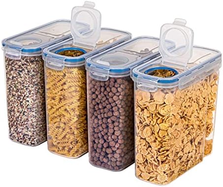 צנצנת אחסון גרעינים של קוזלה 4L דלי אורז אטום חרקים קופסת אחסון מזון קופסת אטום פלסטיק אטום מכוסה