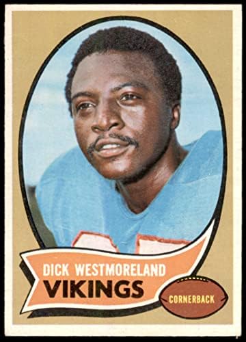 1970 Topps 192 Dick Westmoreland Minnesota Vikings Ex Vikings צפון קרוליינה A & T
