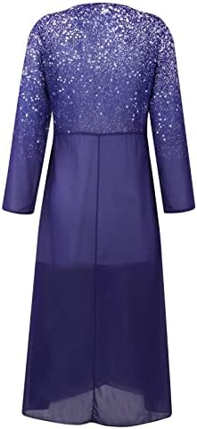 שמלות אביב של קוקוארה לנשים 2023 הדפס אלגנטי שמלה ארוכה שמלת מותניים גבוהה שמלת סקסית צווארון v שיפון שמלת