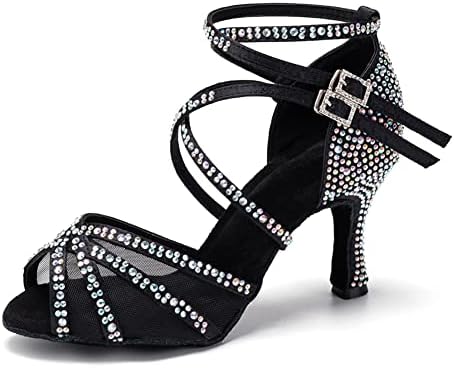 נעלי ריקוד לטיניות של Ruybozry נשים אבן נשפים סלסה באצ'טה חתונה נעליים רוקדות, דוגמנית ycl508