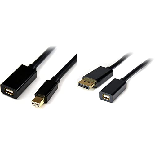 Startech.com כבל סיומת DisplayPort של 3ft Mini - 4K x 2K וידאו - מיני תצוגה זכר זכר לנקבה כבל הרחבה