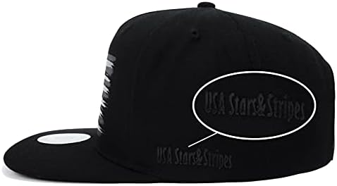 פליפר פרימיום תלת מימד מובלט ארהב לוגו דגל אמריקאי שטוח שוליים כובע בייסבול כובע סנאפבק מגניב לגברים