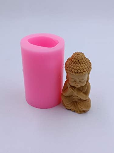 עובש נהדר 3D בודהה עובש בודהה חמוד עובש נר ליצרנית נרות יצרנית שרף עובש שעווה עובש שעווה עובש להמיס