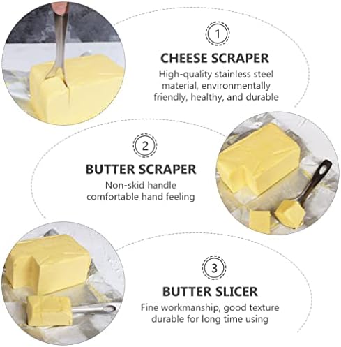 גבינה חוט גבינה של Upkoch גבינה חוט גבינה חמאה פרוסת חמאה חותך חותך: 2 יחידות גבינה נירוסטה גבינה גבינה