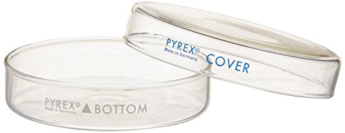 Pyrex 3160-101, 100x15 ממ זכוכית פטרי עם כיסוי