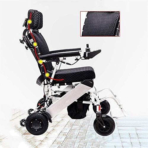 אופנה נייד כיסא גלגלים כיסא גלגלים אור מתקפל אלומיניום סגסוגת ליתיום סוללה חכם כיסא גלגלים גודל-92 93
