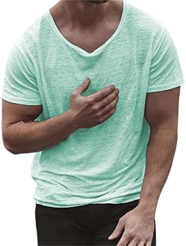 2023 גברים חדשים מזדמנים צבע אחיד חולצה עליונה חולצה עגולה חולצה מוצקה כפתור שרוול רגלן חולצה