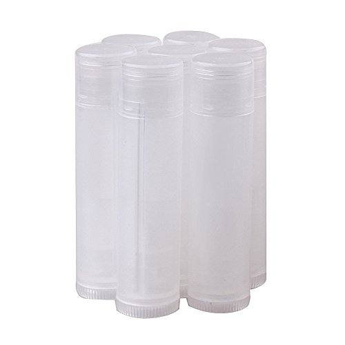 Goege 5ml/5G פלסטיק לבן מכולות ריקות שפתון מכולות שפתון 50 יחידות