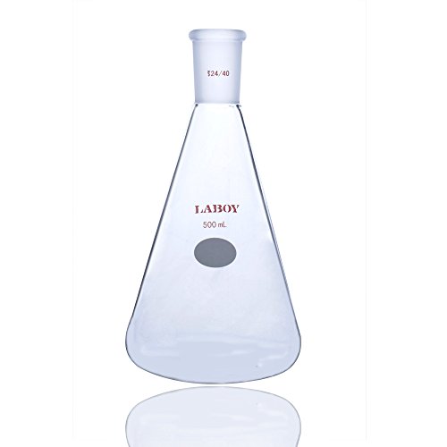זכוכית לבוי 10 מ ל בקבוק ארלנמאייר מפרקים קיר כבד עם 14/20 מפרק מתחדד סטנדרטי כלי זכוכית מעבדה לכימיה