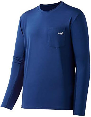 Bassdash's Men's UPF 50+ ביצועים שרוול ארוך חולצת טריקו UV הגנת שמש דיג חולצות ספורט