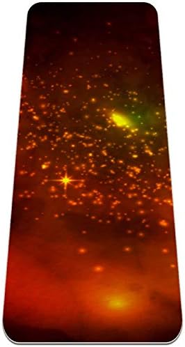 יוניסי גלקסי כוכבים עבה החלקה תרגיל & מגבר; כושר 1/4 מזרן יוגה עבור יוגה פילאטיס & רצפה כושר תרגיל