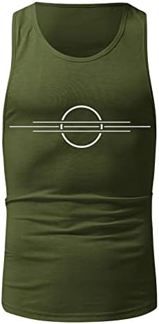 פנגה ירוק גופייה גברים עגול בצורת עגול צוואר שרוולים אפוד חוף כושר גרפי פיתוח גוף מצחיק אימון גדול