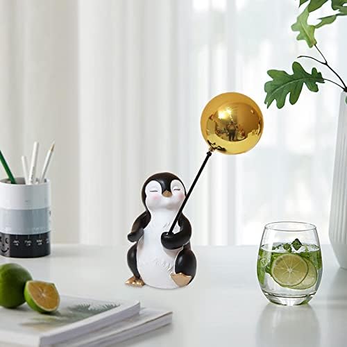 פינגווין מרפסת מפתח אחסון חמוד קריקטורה בית סלון בלון תלמיד שולחן עבודה חמוד קישוטי קטן קישוט סט