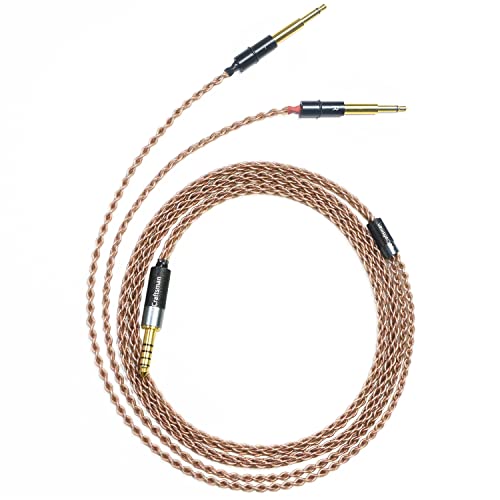 6 גביש יחיד נחושת שדרוג אוזניות כבלים 4 פינים/4.4 ממ/2.5 ממ כבלים מאוזנים למזה 99 קלאסיקות
