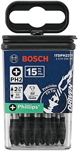 Bosch ITDPH2215 15 PC. מונע 2 פנימה. השפעה על חתיכות חשמל של פיליפס® 2