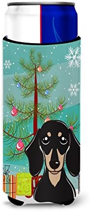 אוצרות קרוליין BB1587muk עץ חג המולד ועץ שחור שחור ושזוף DACHSHUN