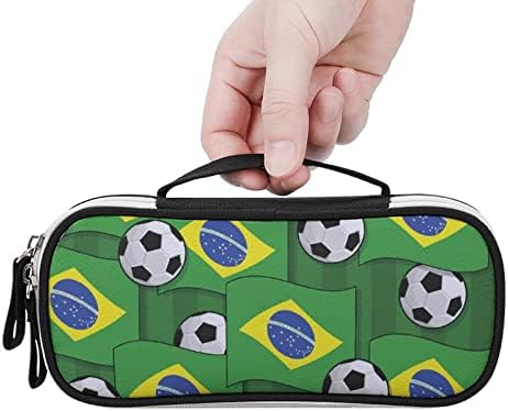 דפוס כדורגל בברזיל דפוס מחשב נייד מזדמן תיק כתף לטיולים עם כיסים לגברים נשים
