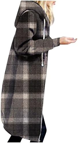 מעילי חורף של נשים, קפוצ'ונים שרוול ארוך נשים עבודה אתנית סתיו טוניקה אזטק קפוצ'ון חם שקע עם מכסה