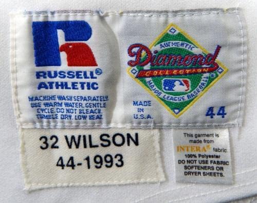 1993 סן פרנסיסקו ענקים טרבור וילסון 32 משחק השתמשו בג'רזי לבן DP17464 - משחק משומש גופיות MLB