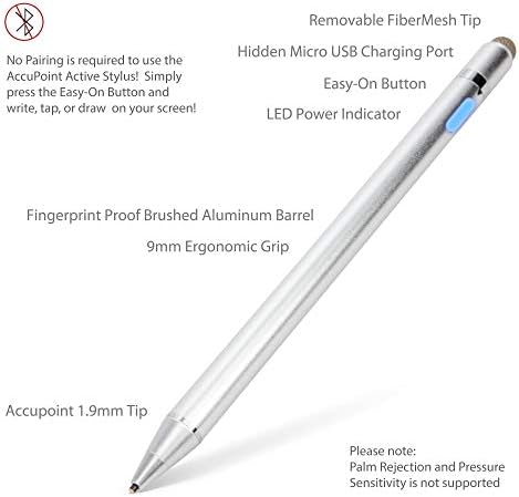 עט חרט בוקס גרגוס תואם ל- Huawei Mate 10 Pro - Accupoint Active Stylus, Stylus אלקטרוני עם קצה עדין במיוחד עבור