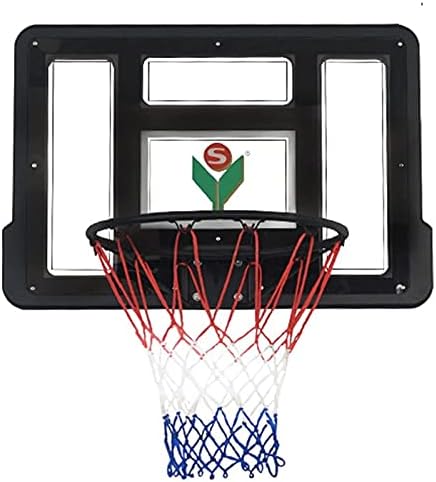 מיני כדורסל חישוק לילדים ומבוגרים מקורה קטן כדורסל חישוק עבור דלת קיר רכוב וחדר שינה 86 על 58 סמ כדורסל קרש
